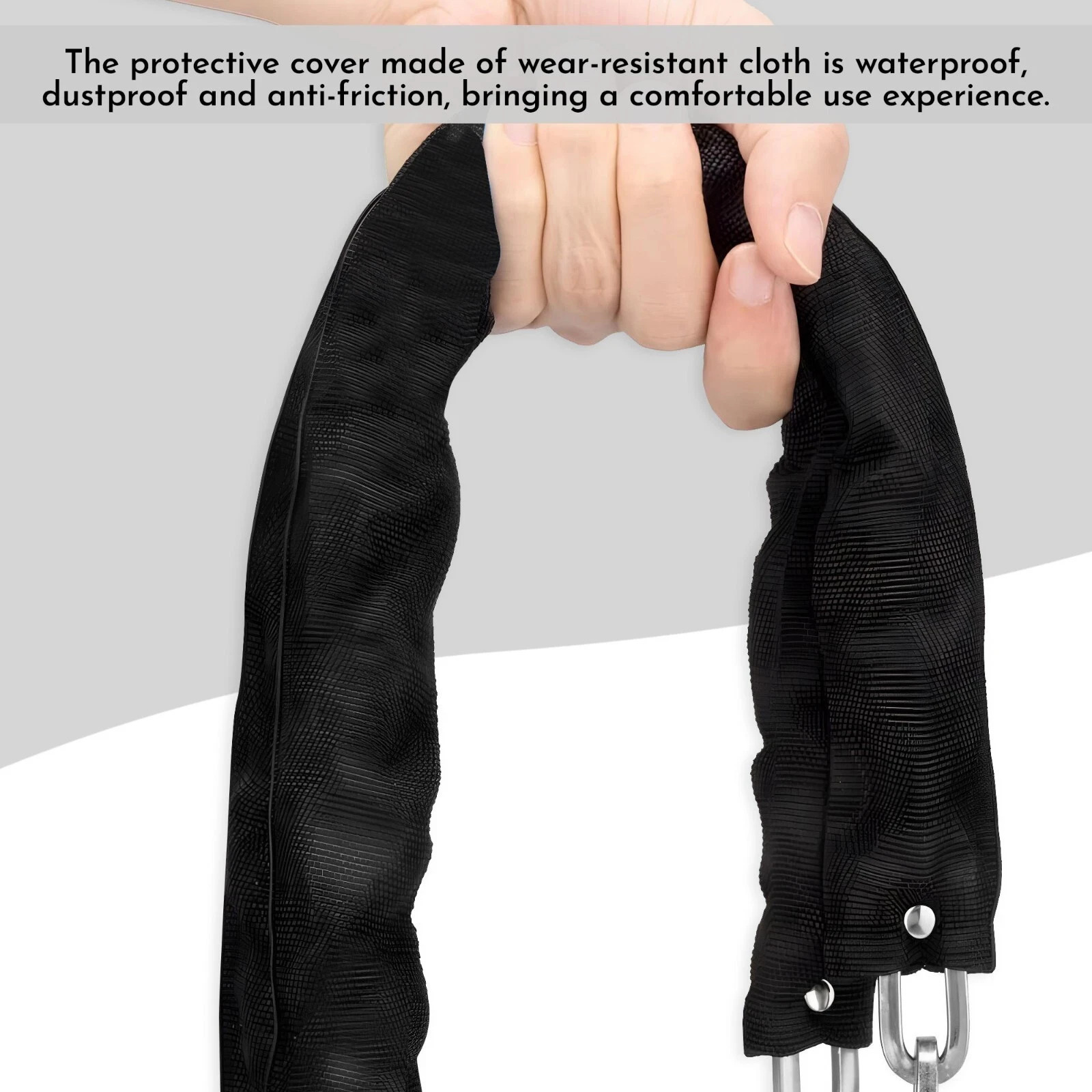 6 Ft Chain And Lock Kit Heavy Duty Chain Lock Security Long Chain Bike w 3 keys 251014