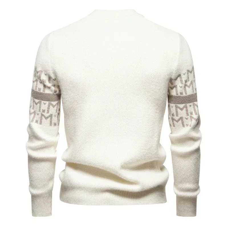 Mens Imitation Mink Sweater Soft and Comfortable Fashion Warm Knit Sweater Pullover Clothes J251015