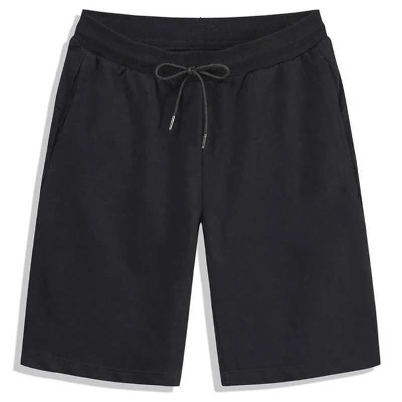 Summer Solid Mens Shorts Elastic Drawstring Shorts Joggers Loose Fitness Breathable Sports 5 piece Cotton Outfit Casual PantsT251015