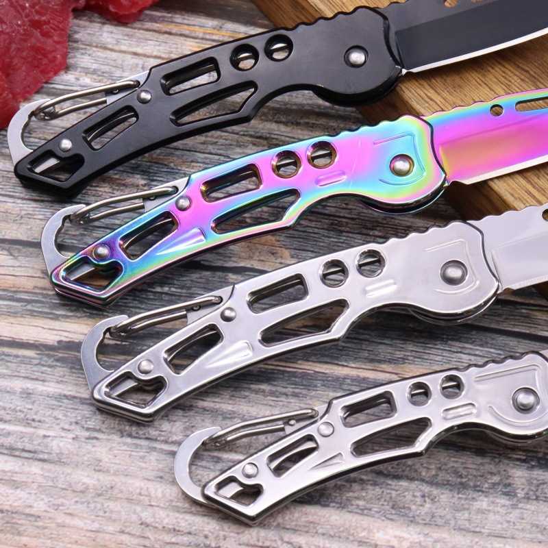 Outdoor Folding Knife Camping Knife Stainless Steel Folding Knife Portable Small Steel Knife Outdoor Survival Knife Pocket Knife H251015 IA7X