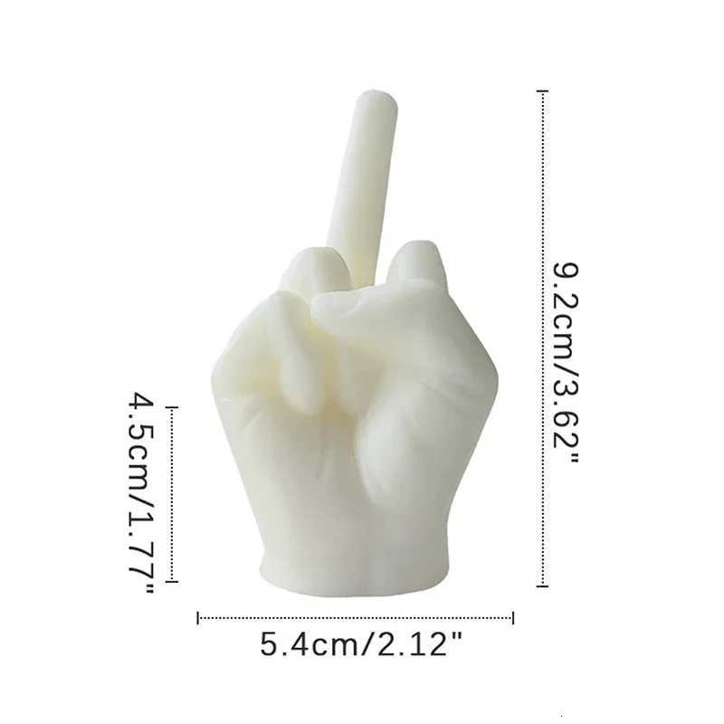 Universal Creative Candles Middle Finger Shaped Gesture Scented Candles Durable Funny Quirky Gifts Home Decoration Ornaments C251015