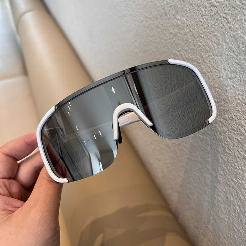 Outdoor Large Frame Matte Black Mercury Cycling Glasses Windproof Goggles Mountain Road Bike Sports Protective Sunglasses H251015