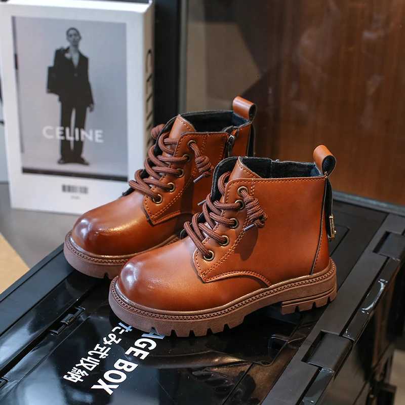 Children Boots Boys 2025 Winter New Fashion Bear Ankle Boots Girls Nonslip Soft Sole Outdoor Boots Size 2636T251015