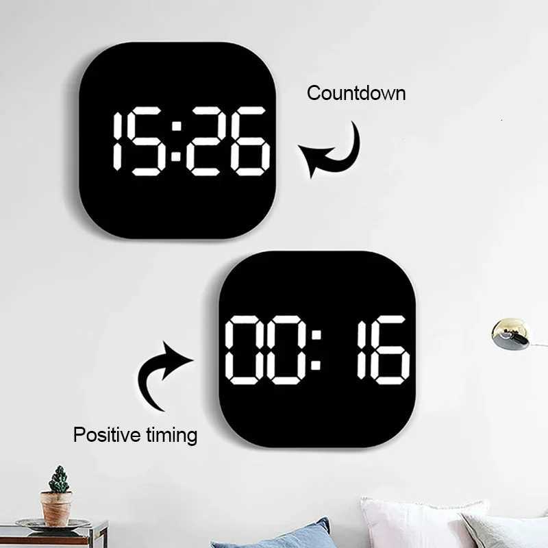 13inch LED Large Digital Wall Clock with Remote Control TEMP Humidity Week Auto Dimmer 1224H Alarm Clock for Home Office Decor C251015