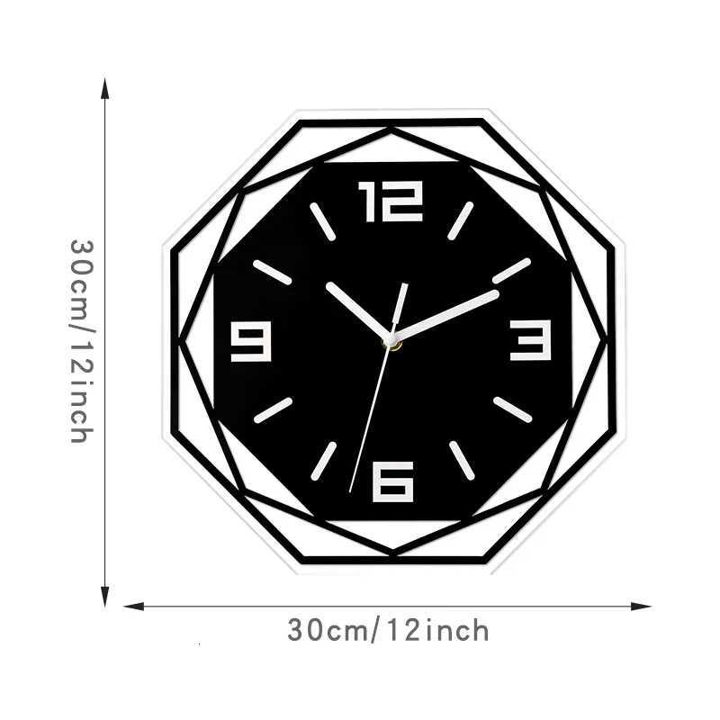 Modern minimst decorative wall clock silent acrylic material minimst personty atmospheric art quartz clock C251015