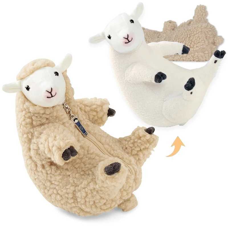 16CM Lovely Sheep Alpaca Doll Soft Plush Toy With Detachable Clothes Simulation Lamb Sleep Soothing Plushie Doll Kids Toy Gifts W251015