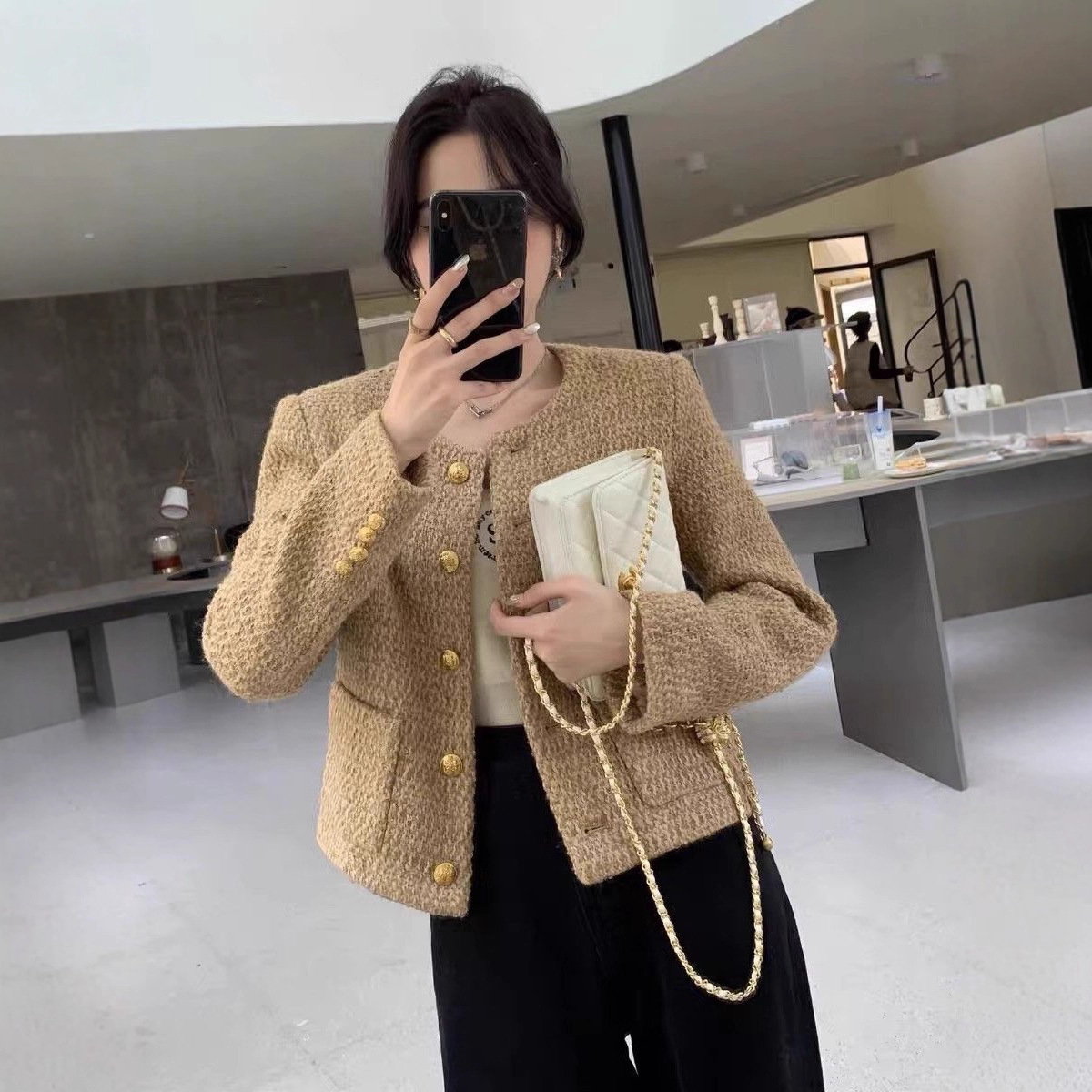 2025 Autumn/Winter Luxury Designer fashion Jacket Women's New Top High end Fashion Versatile Sweetheart Style Commuting Fashion Short Coat