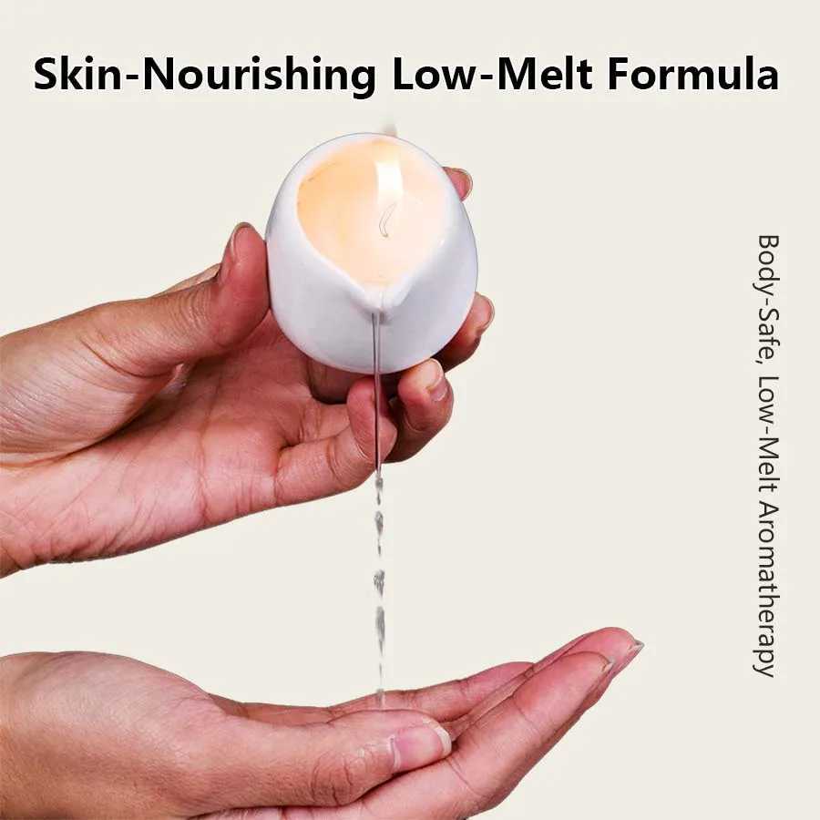 Fruity Scent low heat Massage Oil Candle Ultra Hydrating Body Care with Coconut wax Oil 169 oz home decor Valentines C251015