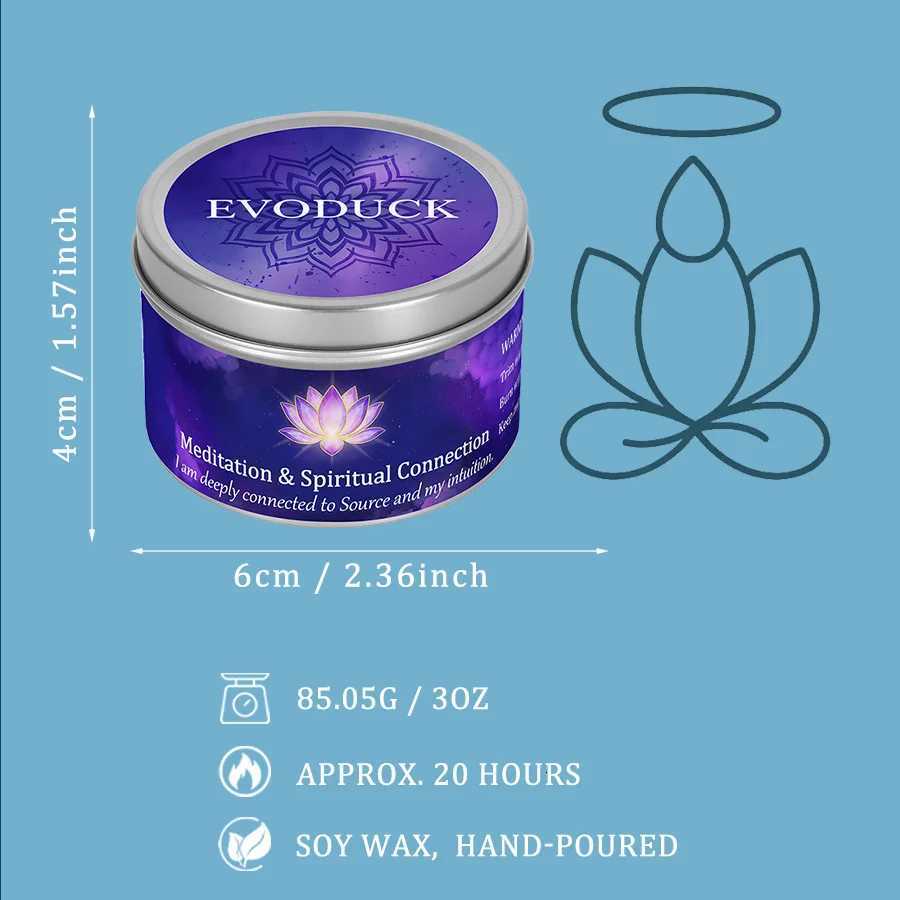 3oz Divine Guidance Scented Candle with Crystalsfor Gifting to Female Friends Perfect for Christmas Halloween Home Use C251015