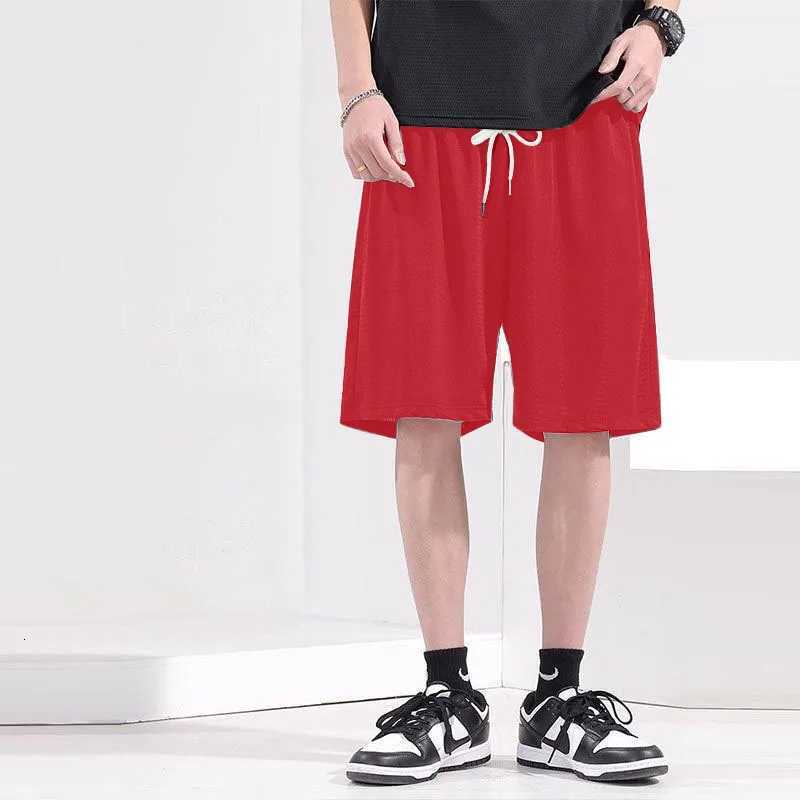 2025 new Fashion Mens Drawstring Sports Shorts Solid Color Gym Training Running Workout Fitness Basketball Boxer Casual ShortsT251015