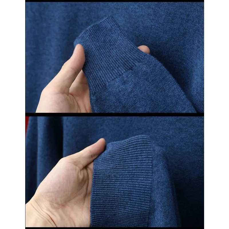 Mens Long Sleeve Knit Pullover Sweater Autumn Winter Soft Thermal Warm Classic Sweater Lightweight Black Light Gray Sweater J251015