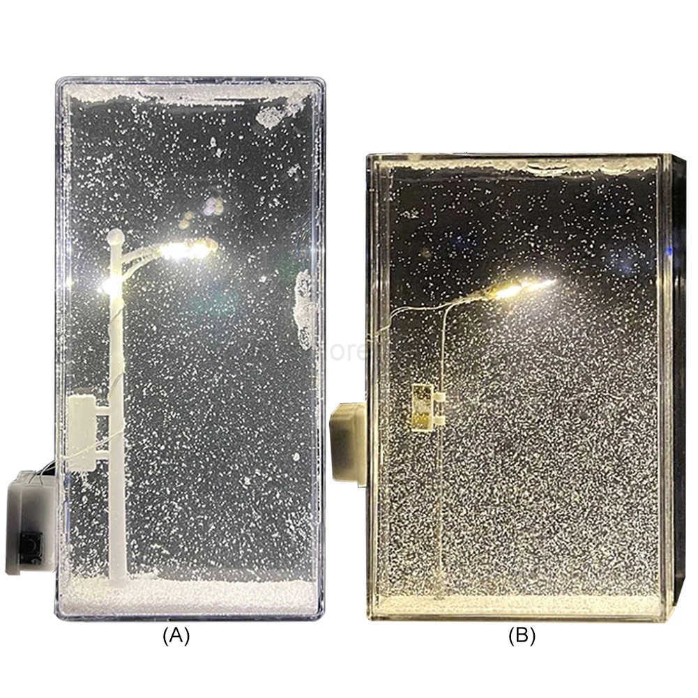 Snowy Lamp Snow Scenery Night Light Realistic Handmade Christmas Light Decorative DIY Snowflake Lamp Xmas Party Favors Z251014