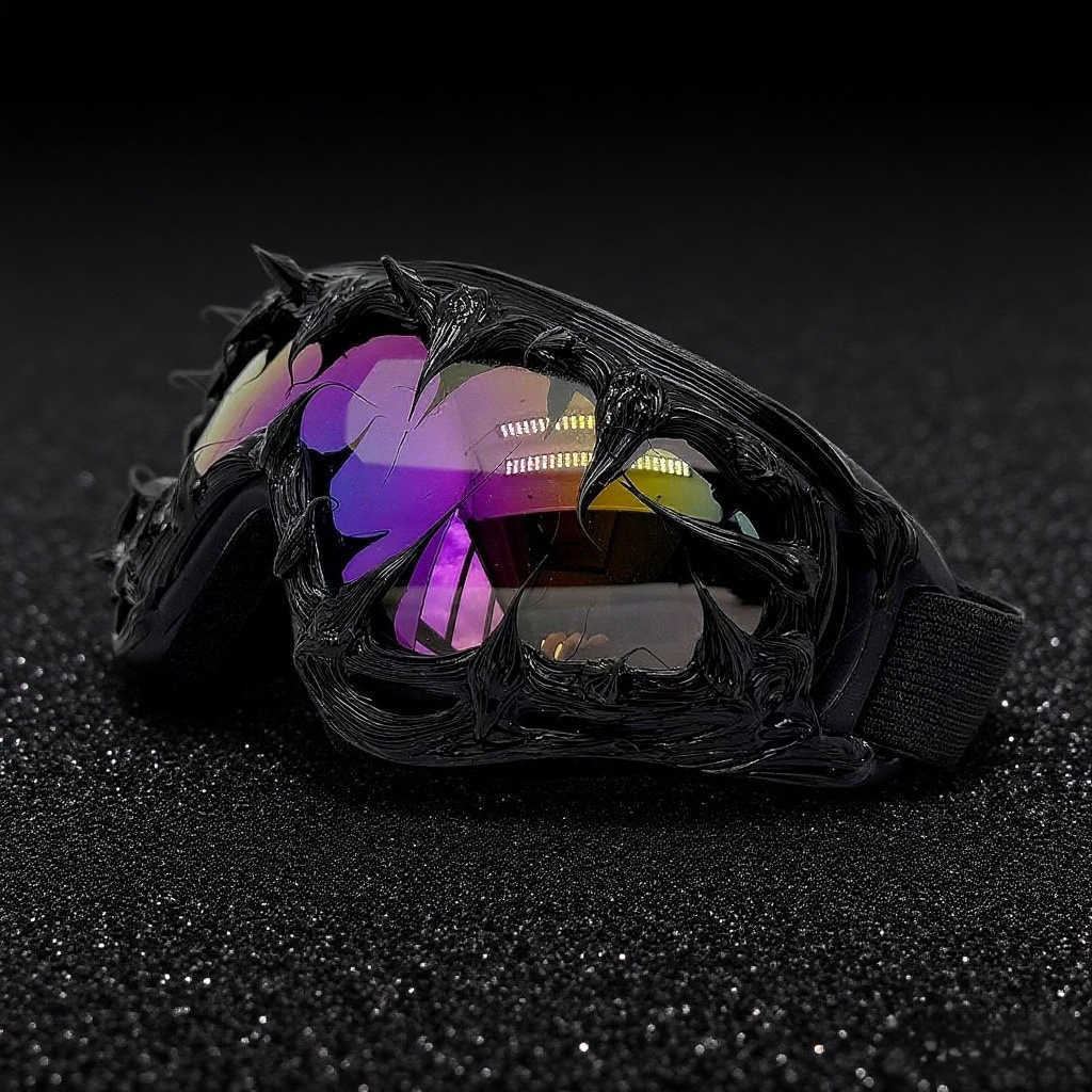 2025 New Gothic Dark Style Epoxy Goggles for Men and Women Unique Cool Theme Party Sunglasses H251015