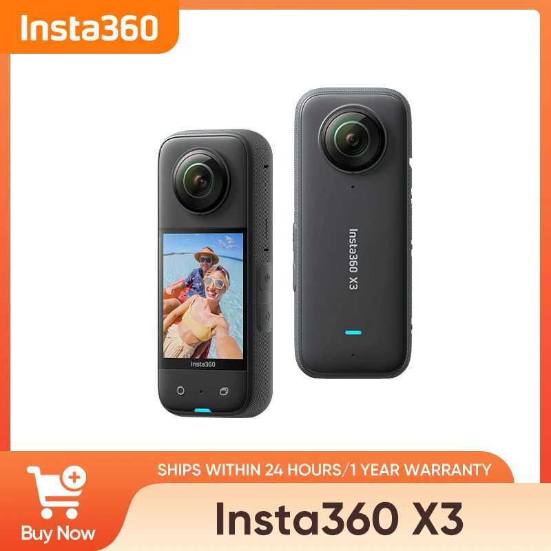 Insta360 X3 Waterproof 360 Action Camera with 12 48MP Sensors57K 360 Active HDR Video72MP Photo4K SingleLens C260617