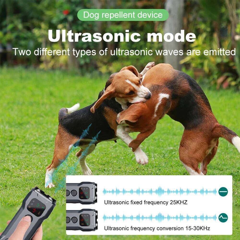 Anti-Barking Trainer Ultrasonic Repeller Training Flashlight Dog Barking Control Device For Outdoor