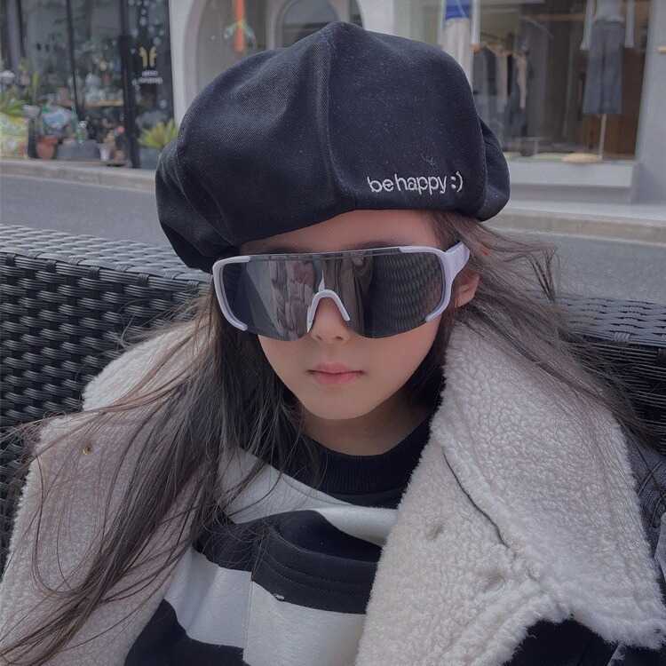 Childrens Sunglasses 2024 New Kids Brother Glasses Ski Sunglasses Boys Baby Large Frame Glasses Trendy H251015