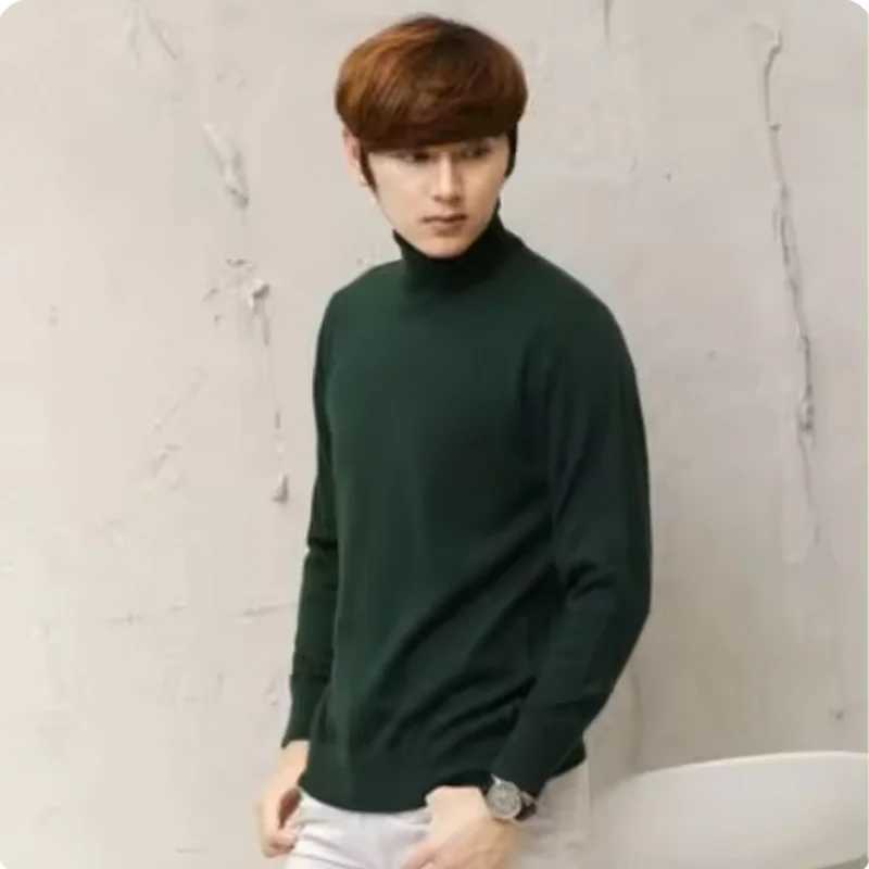 Cashmere turtleneck men sweater clothes for 2024autumn winter hombre pull homme hiver pullover men high neck sweaters J251015