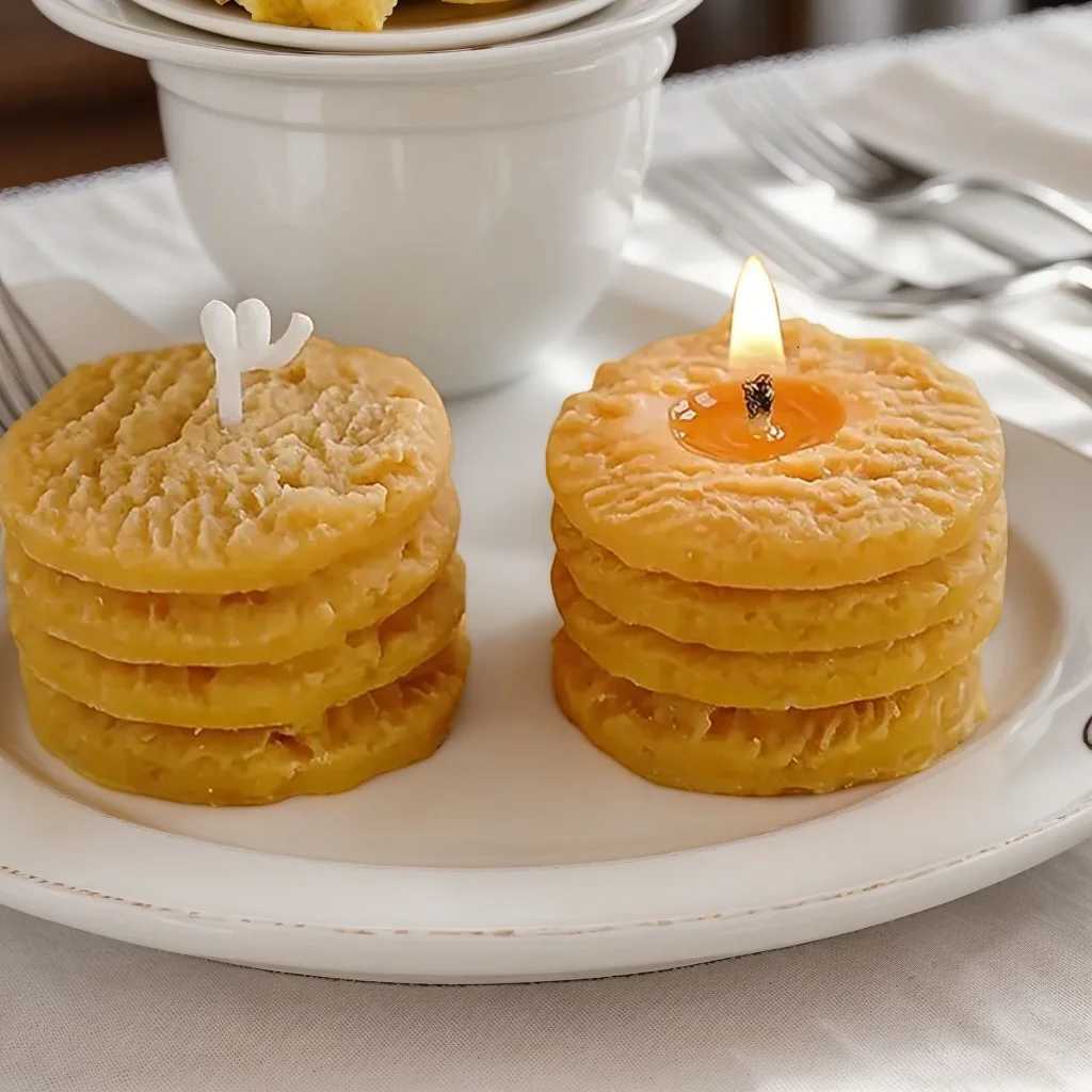 Demowa4Pcs Biscuit Scented Candle Coffee Milk Scent Cute Simulated Food Design for Women Who Like a Surprise Birthday Party Zhaiyue Kai Zhais Day Gift