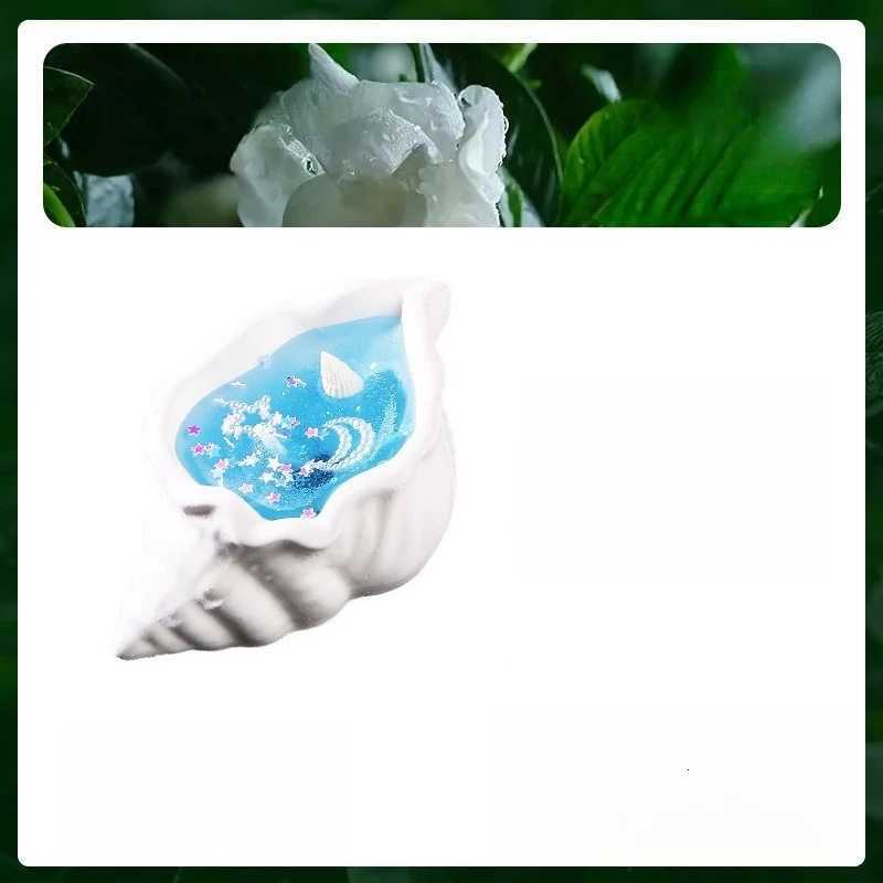 Ocean Style Merchandise Handmade Luminous Effect Transparent Resin Conch Scented Candle C251015