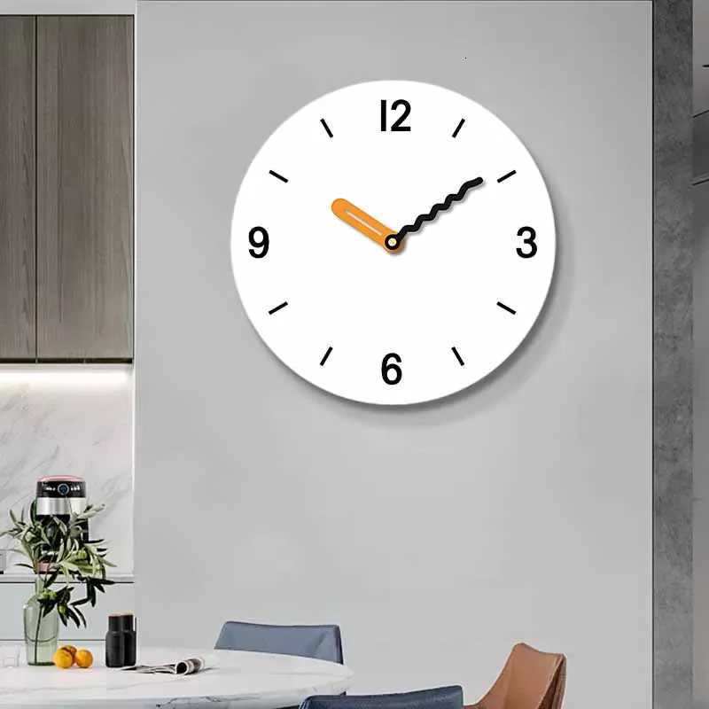 Circular digital wall clock simple and interesting pointer clock silent living room bedroom office C251015