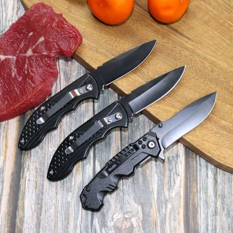 High Hardness Stainless Steel Folding Knife Outdoor Survival Selfdefense Tactical Sharp Portable Fruit Knife H251015