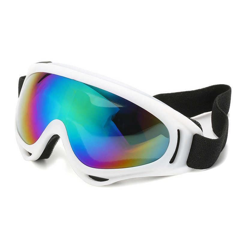 White Colorful Winter Ski Goggles Motorcycle Windproof Goggles Sports Climbing Goggles Outdoor Cycling Goggles H251015