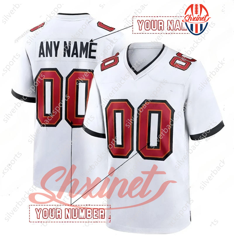 6 Baker Mayfield 2025 Football Jerseys 13 Mike Evans 12 Brady 7 Bucky Irving David Reddick Chris Godwin Jr. 2 Emeka Egbuka Vita Vea McLellan Alstott C