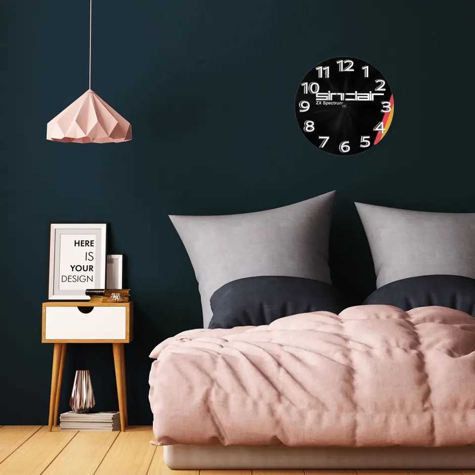 ZX Spectrum Wall Clock Room Decoration Silent Round Clock for Bedroom Living Kitchen Home C251015