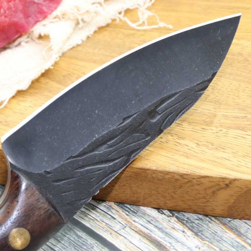 Ring Knife Small Knife Kitchen Handle Meat Knife Barbecue Pork Beef Lamb Knife Outdoor Camping Portable Camping Knife H251015
