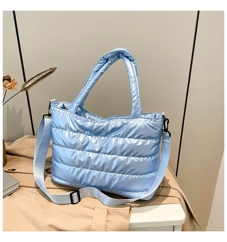 Casual Elegance: Spacious Cotton Crossbody Bag for Ladies Featuring Chic Stitched Details