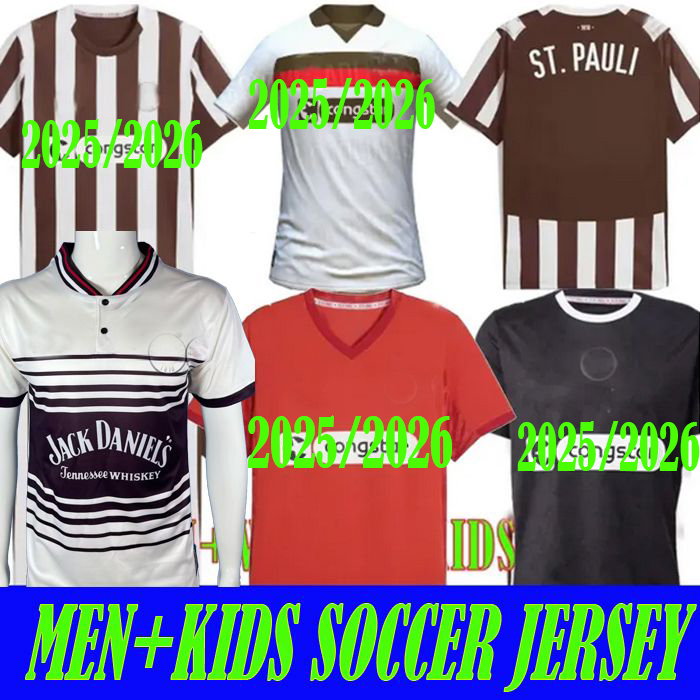 2025 2026 1997 98 ST Pauli SOCCER JERSEYS ST.Pauli GUILAVOGUI #27 SAAD #26 AFOLAYAN #17 PAQARADA 23 MEDIC 25 26 Holstein Kiel home away JERSEY FOOTBALL shirts