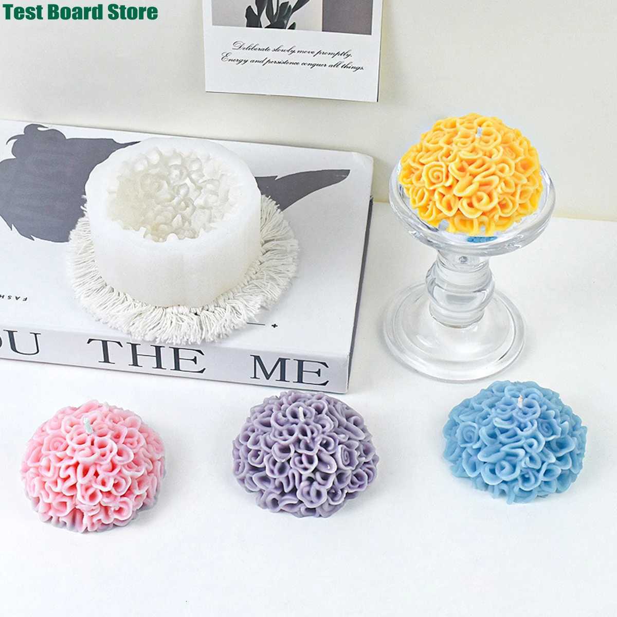 DIY Marigold Silicone Mold Chrysanthemum Aromatherapy Candle Mold Desktop Decoration C251015