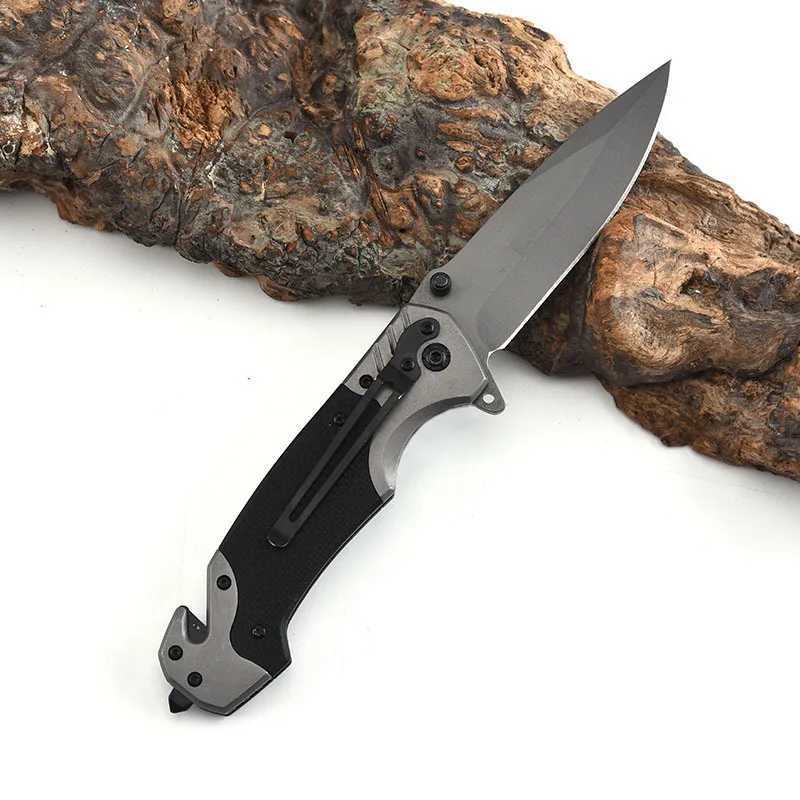Outdoor Damascus Tactical Survival Folding Knife Camp Stainless Steel Pocket Knife H251015