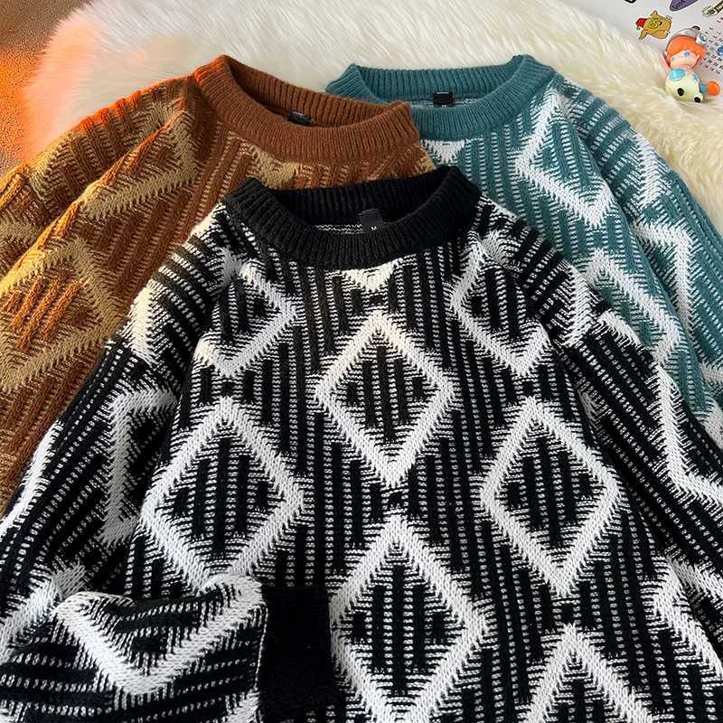 Mens Windproof and Warm Home Leisure Pullover Sweater Outdoor Highquality Leisure Trend Versatile Home Clothing J251015