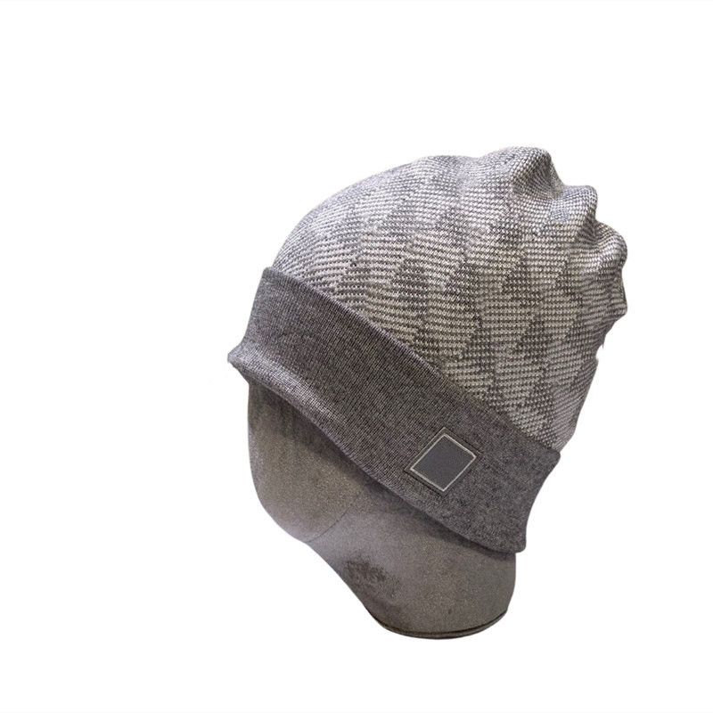 Designer beanie designer hats for men knitted bonnets winter hat fall thermal skull cap casual travel classical luxury beanies grey black grey keep warm