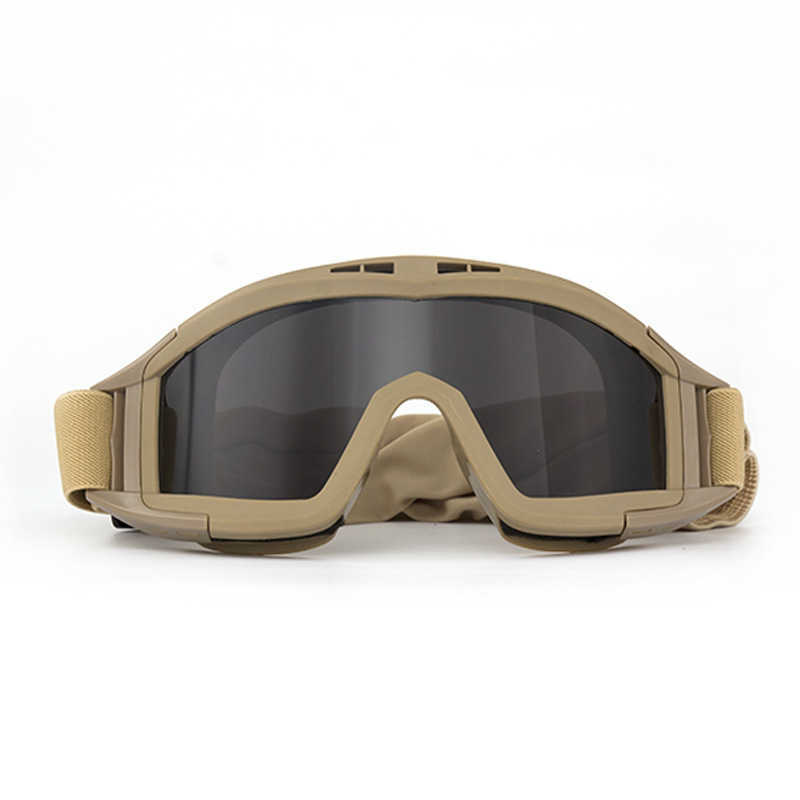 Desert Tactical Windproof Glasses Offroad Riding Goggles Military Enthusiast Outdoor Riding Windproof Sandproof Antidrop Goggles H251015