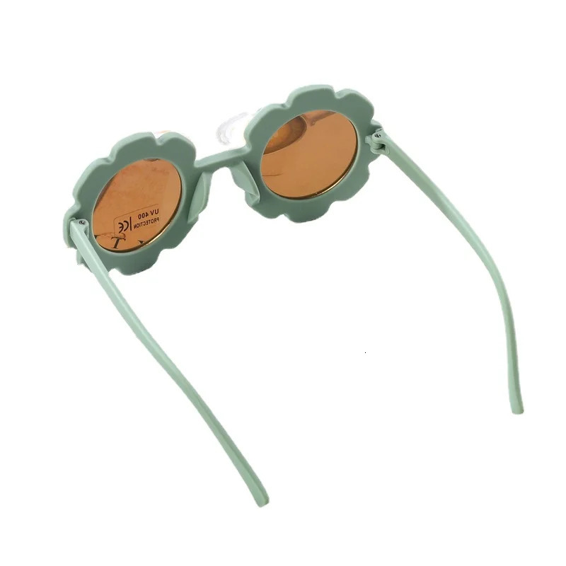 Vintage Cute Kids Girl Sunglasses Child Sun Round Flower Baby Children UV400 Sunglass Girls Boys Fashion Glasses Z260305