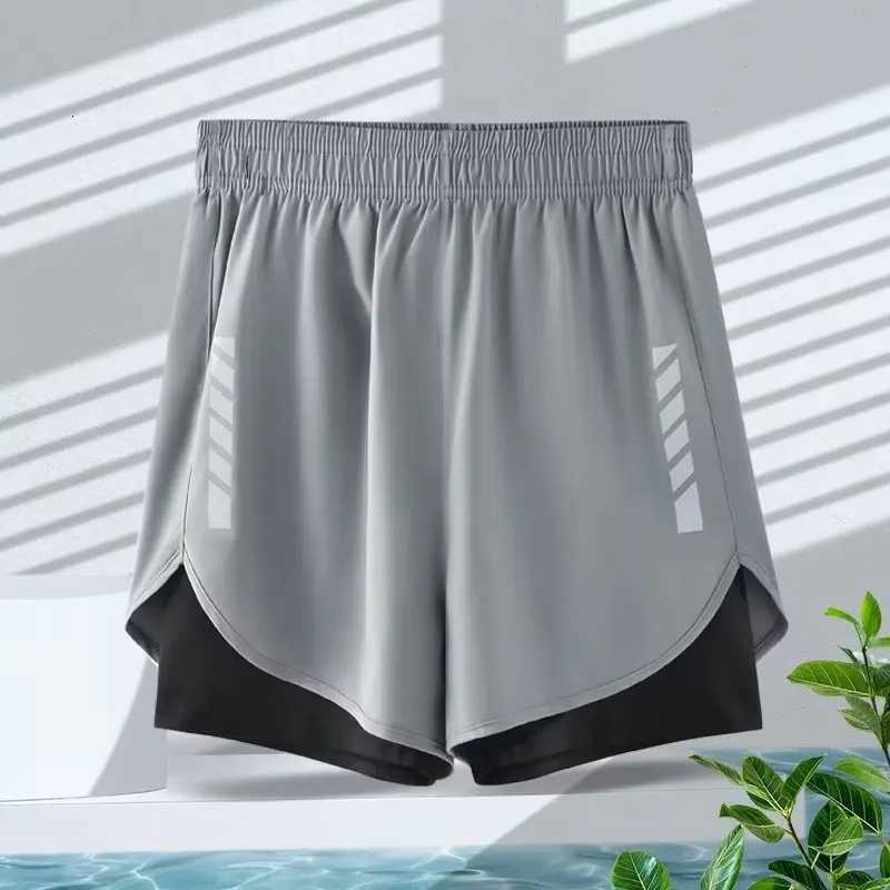 American sports shorts for mens running quick drying ice silk lining for training fitness basketball and shorts for summerT251015