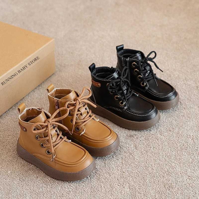 Chic High quality PU Leather Boys Sneaker Boots Yellow Black Rivet Motorcycle Boot New Arrival Platform Ankle Boots Shoes I09029T251015