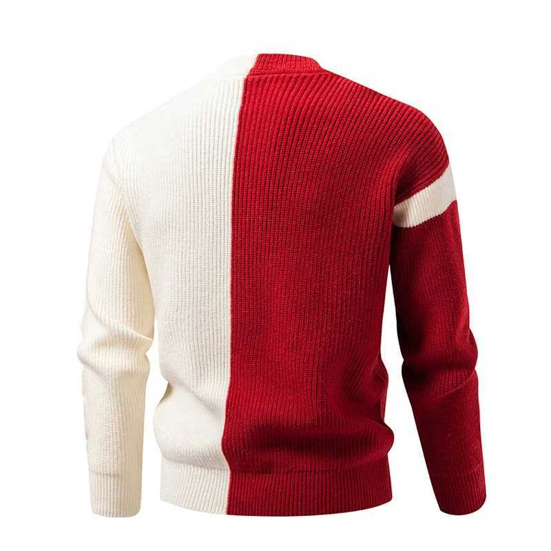 Autumn Winter Mens Patchwork Cardigans Fashion Knitted Sweater ONeck Warm Single Breasted Knit Sweatercoat Men Casual Cardigan J251015