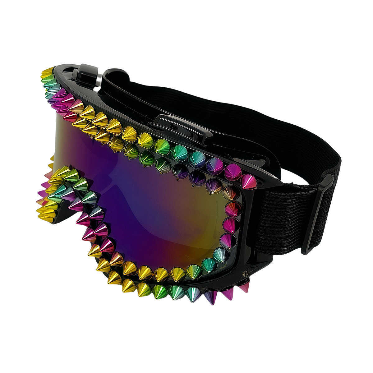 2025 New Rivet Punk Goggles Fashion Trend Motorcycle Ski Riding Antifog Windproof Goggles H251015