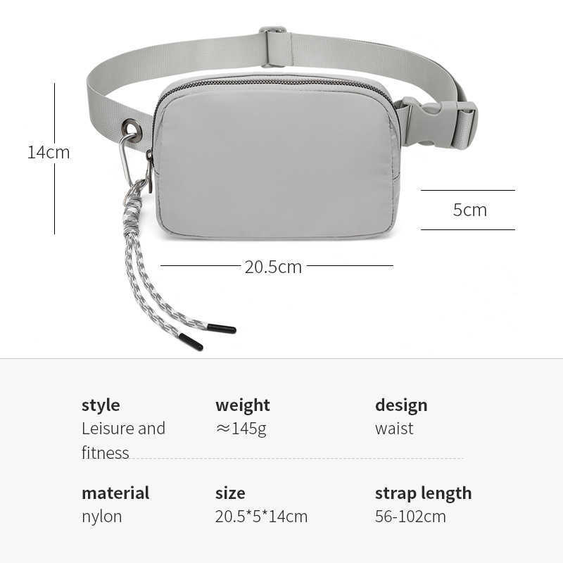 New Waist Bag Casual Outdoor Sports Crossbody Bag Versatile Trendy Phone Bag Waterproof Lightweight Single Shoulder Chest Bag H251015