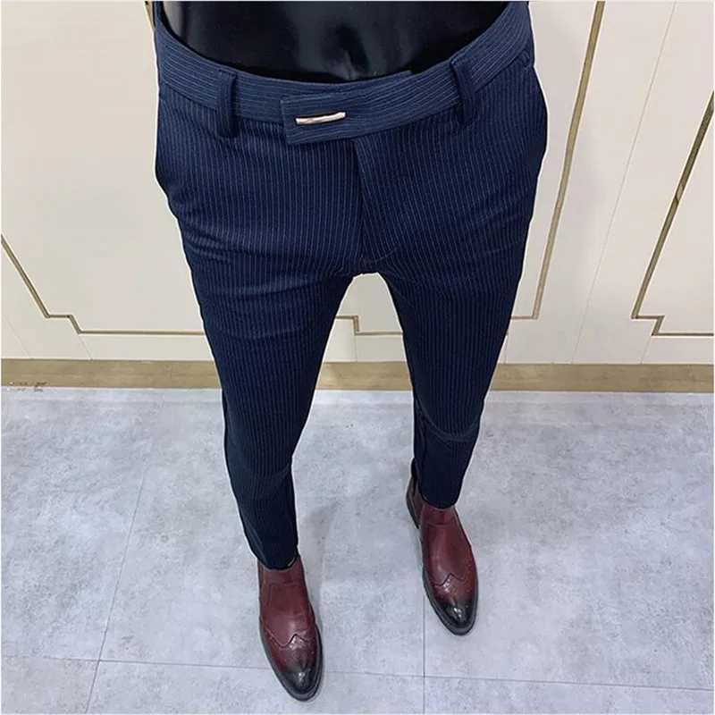 2025 Spring and Summer New Mens Casual Business Dress Pants Fashion Social Solid Wedding Party Suit Pants Slim Fit Suit Pants L251015
