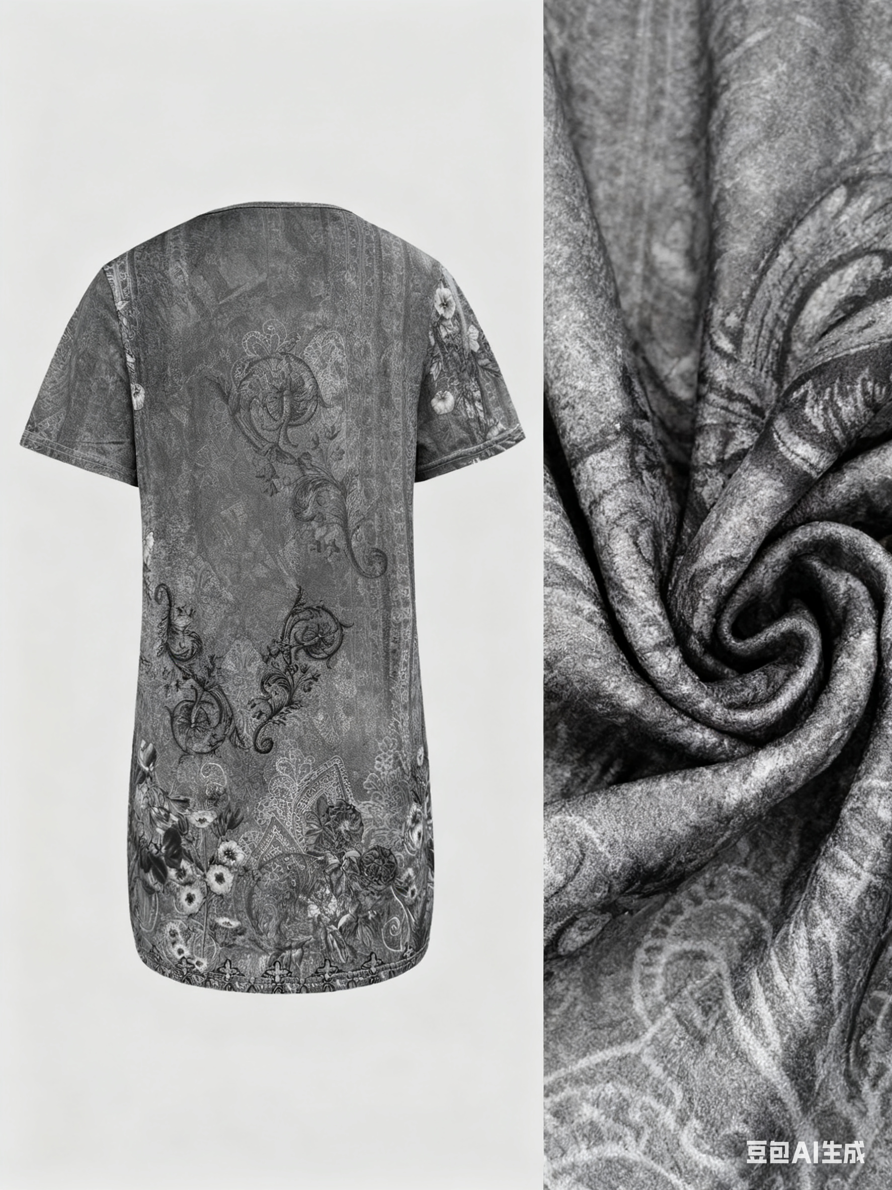 Sophisticated Motherhood Chic Purple Paisley Patterned Casual Coat Cozy Long Sleeves for Moms-CF50628