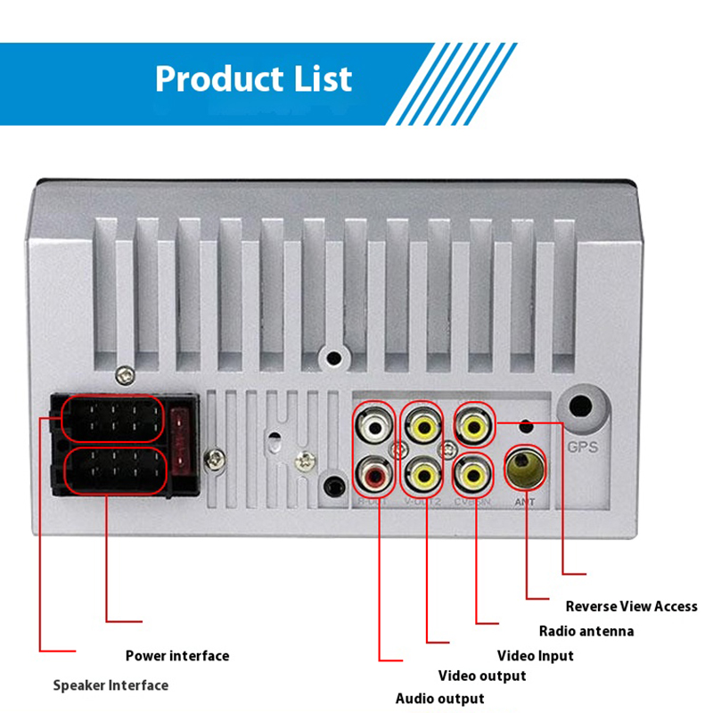 Universal 2 Din Car Radio 7" Touch Screen Multimedia Player Car Player Auto Universal MP5 Player Auto Audio USB TF Bluetooth With Rearview Camera