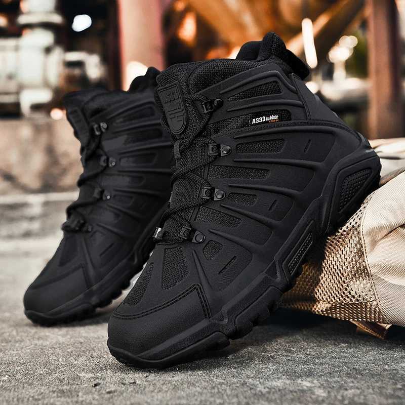 Upgrade tactical combat training boots for men outdoor cam antiwear quick response hiking shoes fishing hunting sneakers f Y251015