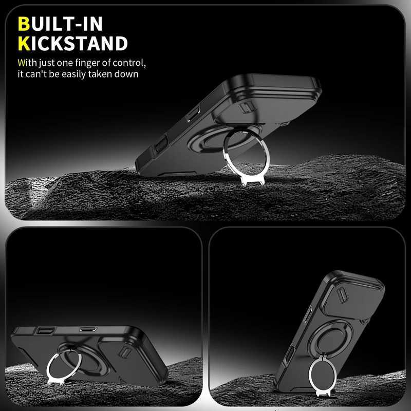 Armor Shockproof Magnetic Ring Stand Holder Case For iphone 17 Pro Max Camera Protection Cover For iphone17 Air T251015