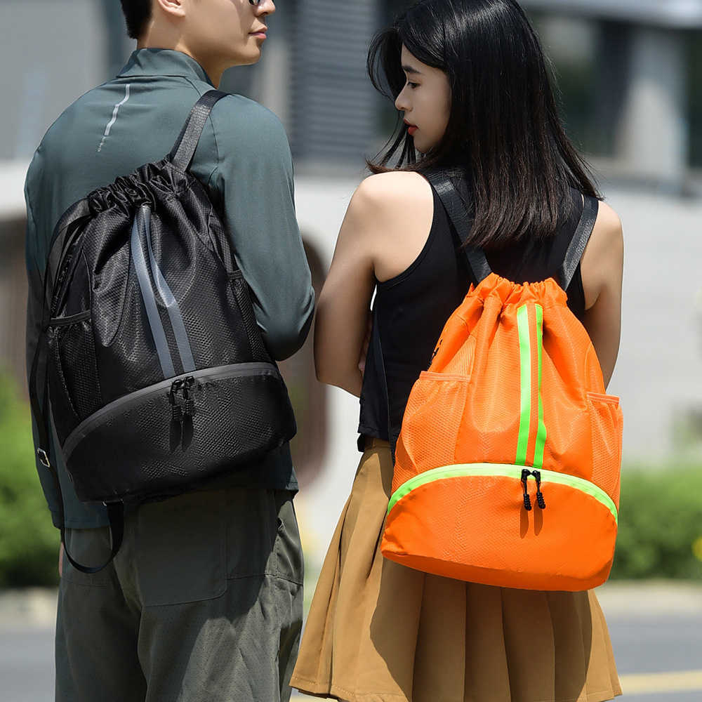 Tennis Backpack Dry Wet Separation Basketball Bag Shoe Compartment Storage Bag Wearresistant Tennis Bag Sports Backpack H251015