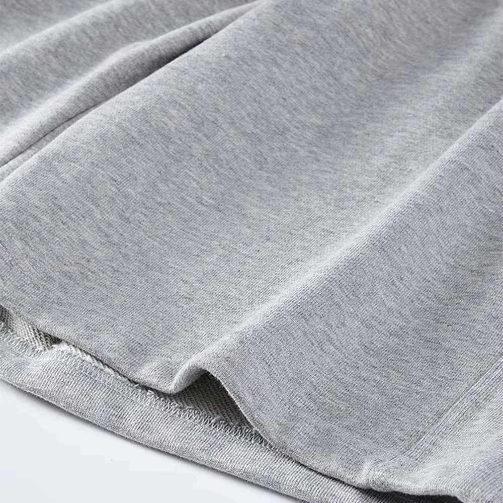 Mens Sports Shorts Four Seasons Fitness Loose Pure Black Knitted Cotton Casual Shorts Streetwear gym shortsT251015