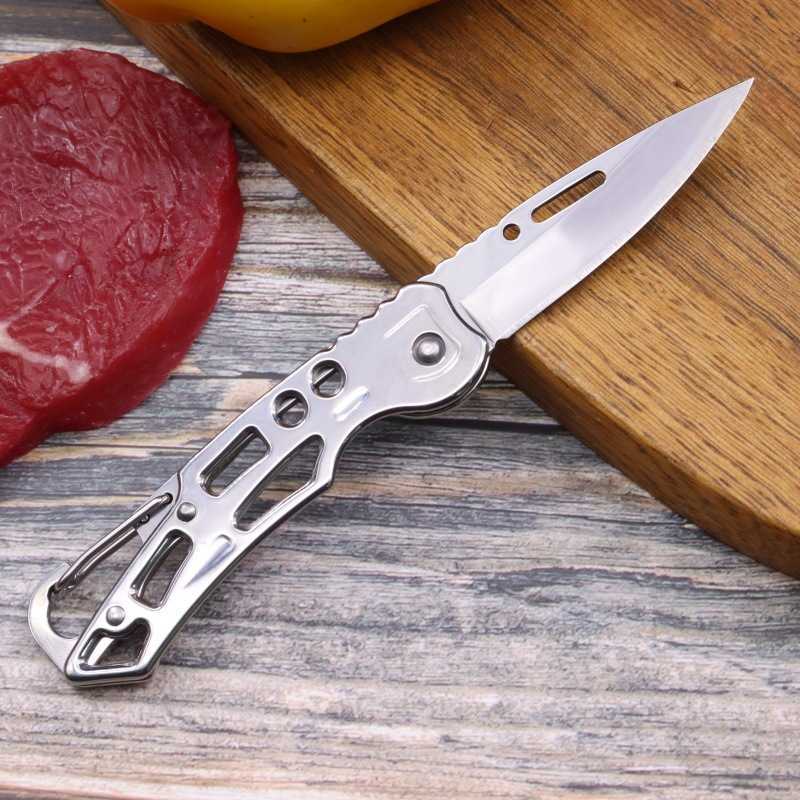 Outdoor Folding Knife Camping Knife Stainless Steel Folding Knife Portable Small Steel Knife Outdoor Survival Knife Pocket Knife H251015 IA7X